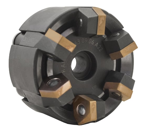 Фреза торцовая Русский Инструмент 63 с мех. кр. 5гр.пл. PN.. 110408 Z=6 лев. dпос=22 ГОСТ 26595-85 ri.298.35 1