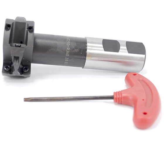 Фреза т-образная Русский Инструмент 60x28 паз 36 с механическим креплением четырехгранных пластин SPGT 110408 Z=9 (3х3) ц/х Weldon 32 СОЖ AT290-R060.28.03.W32.С ri.295.28 1