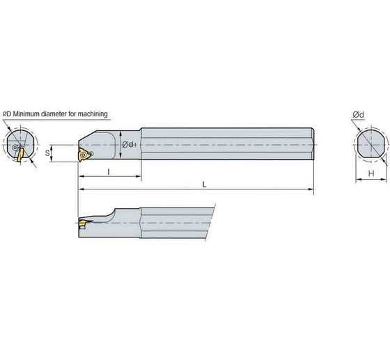 Державка резьбовая ToolPro внутр. правая SNR0016M11 14 323 056 1