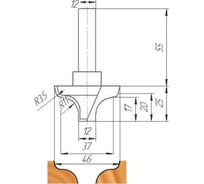 Фреза ФК 0940 МебельДрев 4627198886344