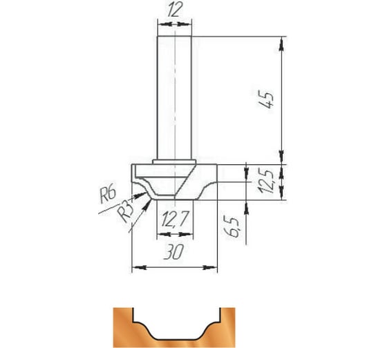 Фреза ФК 0910 МебельДрев 4627198886283 1