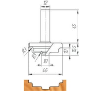 Фреза ФК 0805 МебельДрев 4627198886153