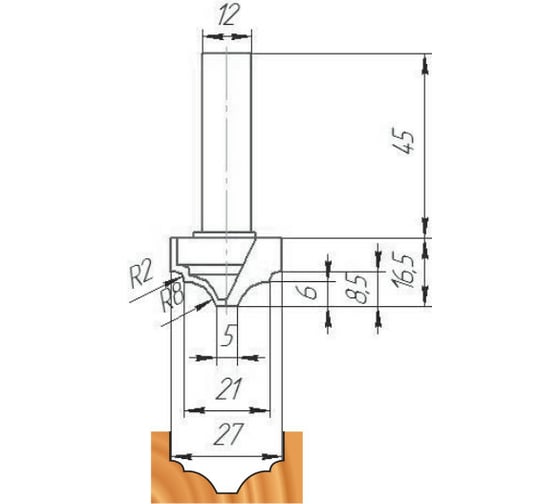 Фреза ФК 0536 МебельДрев 4627198885736