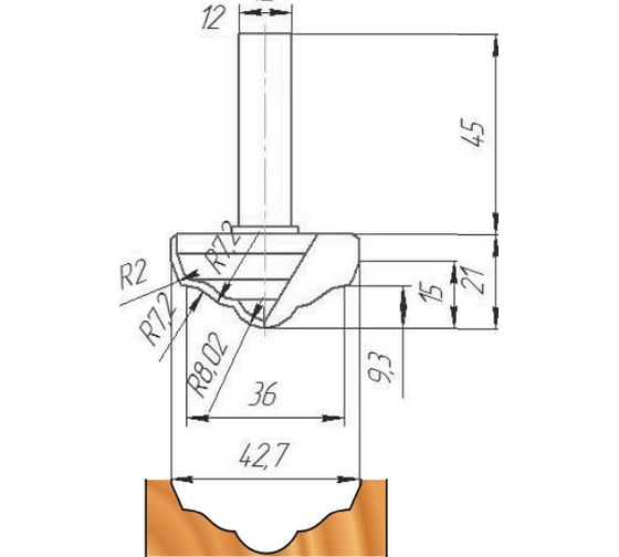 Фреза ФК 0763 МебельДрев 4627198886078