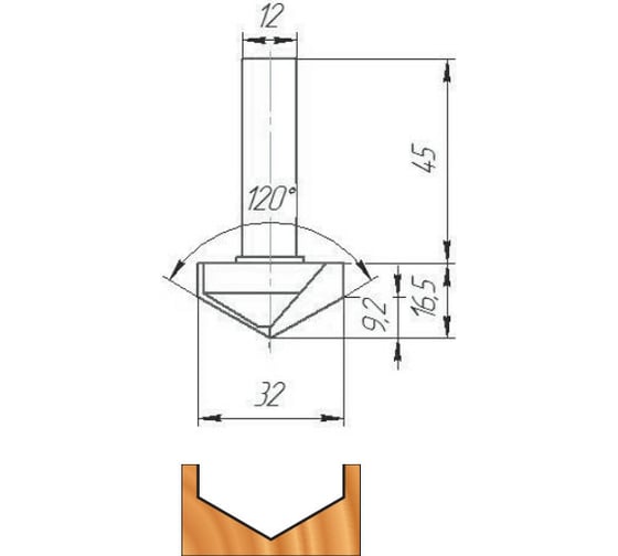 Фреза ФК 1020 МебельДрев 4627198886467