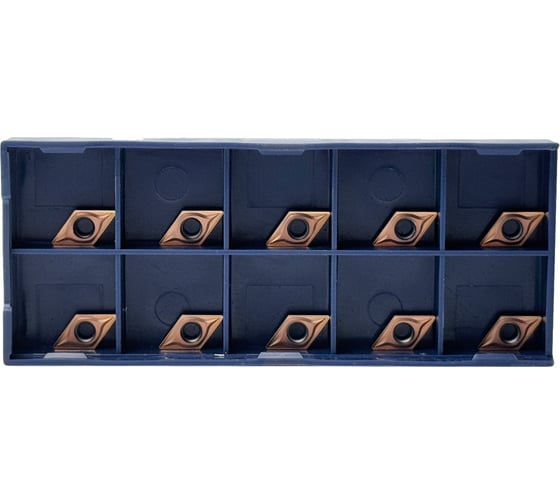 Упаковка 10шт. Пластина Vizer DCMT 070204 VP2125B (М) 7040025BV19UP 1