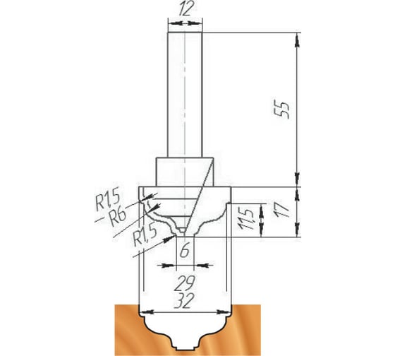 Фреза ФК 0790 МебельДрев 4627198886139