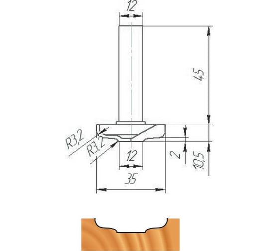 Фреза ФК 0682 МебельДрев 4627198885958 1