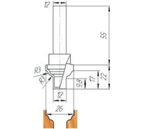 Фреза ФК 0925 МебельДрев 4627198886313