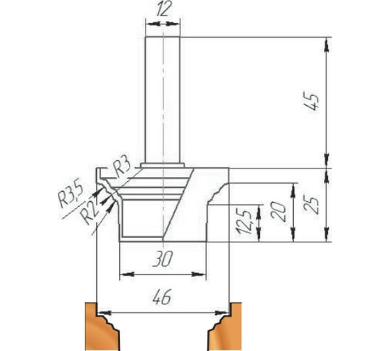 Фреза ФК 0595 МебельДрев 4627198885811 1