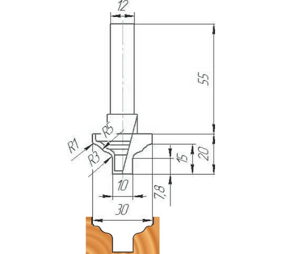 Фреза ФК 0920 МебельДрев 4627198886306 1