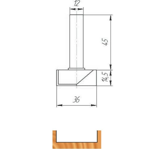 Фреза ФК 0570 МебельДрев 4627198885781