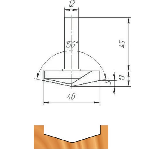 Фреза ФК 1156 МебельДрев 4627198886696