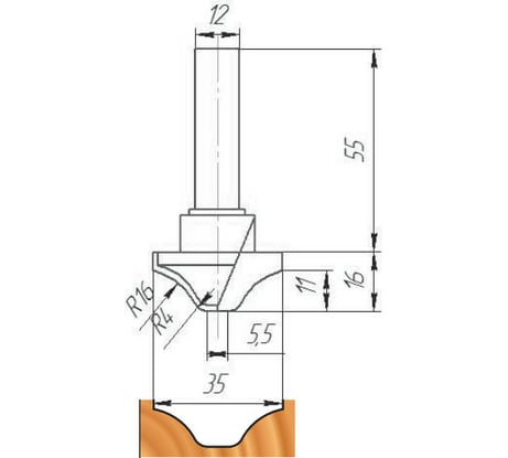 Фреза ФК 0635 МебельДрев 4627198885873