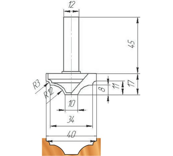 Фреза ФК 0284 МебельДрев 4627198886498 1