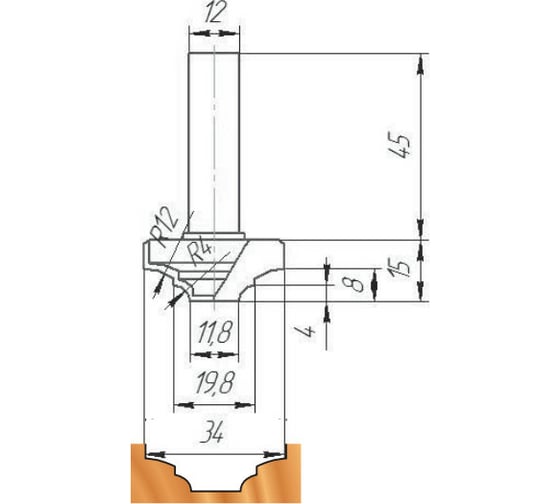 Фреза ФК 0664 МебельДрев 4627198886481 1
