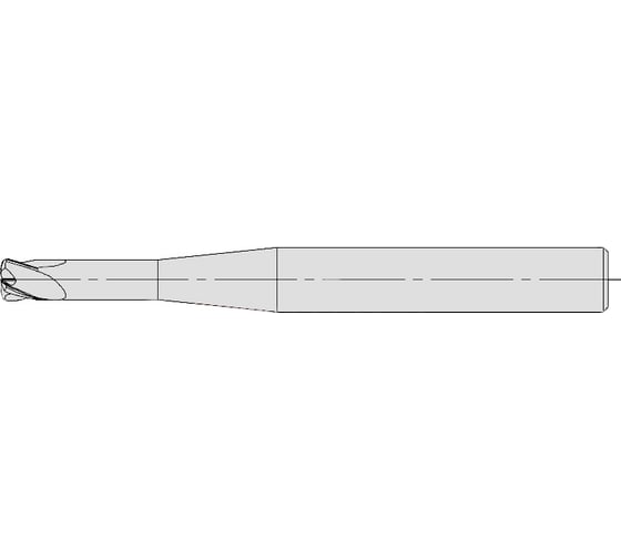 Фреза концевая твердосплавная по металлу для высоких подач CNCINS HF1.Z4.10.70.110.R13.TiAlSiXN 1