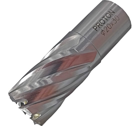 Сверло корончатое (20х30 мм; HSS; Weldon 19) PROTON Т0000023794 1