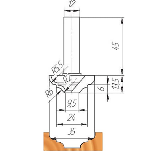 Фреза ФК 0051 МебельДрев 4627198884401 1