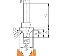 Фреза ФК 0340 МебельДрев 4627198885217
