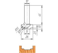 Фреза ФК 0125 МебельДрев 4627198884517