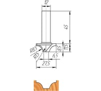 Фреза ФК 0402 МебельДрев 4627198885392