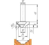 Фреза ФК 0050 МебельДрев 4627198884395