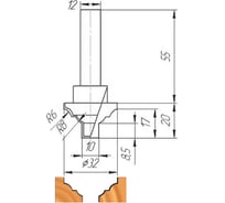 Фреза ФК 0250 МебельДрев 4627198884944