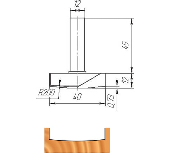 Фреза ФК 0395 МебельДрев 4627198885361