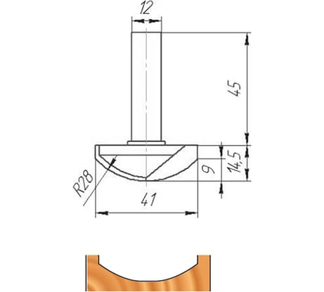 Фреза ФК 0165 МебельДрев 4627198884609