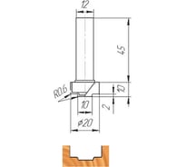 Фреза ФК 0120 МебельДрев 4627198884500