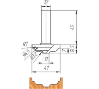 Фреза ФК 0205 МебельДрев 4627198884739