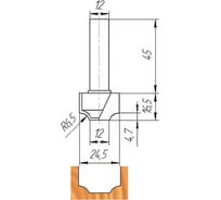 Фреза ФК 0406 МебельДрев 4627198885408