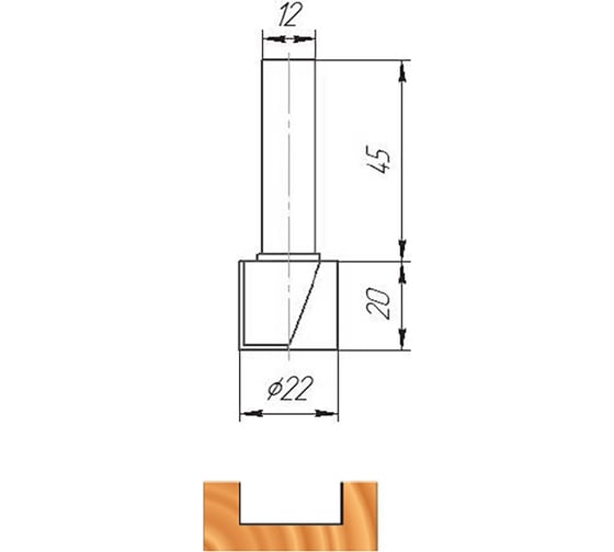 Фреза ФК 0310 МебельДрев 4627198885071 1