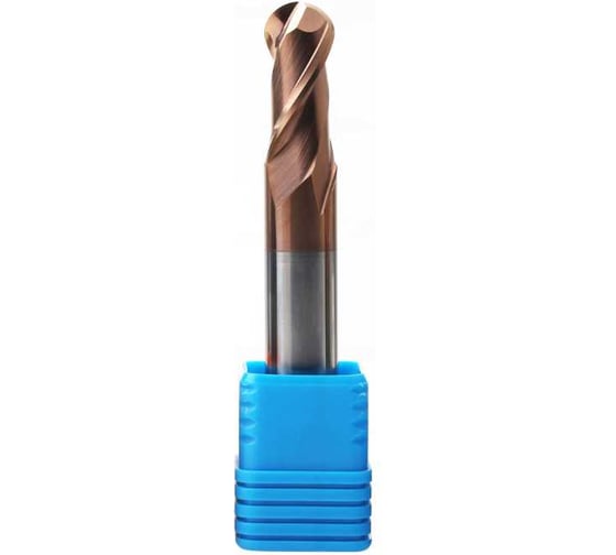 Фреза сферическая DESKAR R1.25 4x6х50 ц/х 2F nACo (P<HRC60, M, K) 00-00057530 1