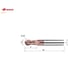 Фреза сферическая DESKAR R1.25 4x6х50 ц/х 2F nACo (P<HRC60, M, K) 00-00057530 2