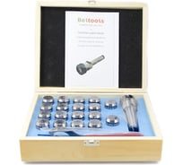 Патрон цанговый КМ4 с комплектом цанг 3-20 18шт ER32 Beltools ri.263.71