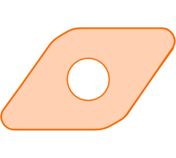 Пластина сменная ромбическая Русский Инструмент DCMT 070204-WS PC22M ri.361.47 1