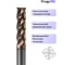 Фреза твердосплавная ProguTEC 10мм (10x30x75) Z4 по стали, нерж., чугуну, покрытие TiSiN, HRC 55 MD550-4T-10301075 6
