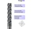 Фреза твердосплавная ProguTEC 10мм (10x25x75) Z4 по стали, покрытие AlTiN, HRC 45 MD450-4T-10251075 6