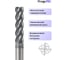 Фреза твердосплавная ProguTEC 10мм (10x55x150) Z4 по закаленной стали, покрытие AlCrSiN, HRC 68 MD680-H-4T-105510150 6