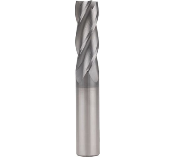 Фреза концевая по металлу ProguTEC 8×35×100, Z4, твердосплавная AlTiN MD450-4T-083508100 1