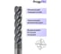 Фреза 8 мм по металлу концевая ProguTEC 8×35×100, Z4, твердосплавная AlTiN MD450-4T-083508100 7