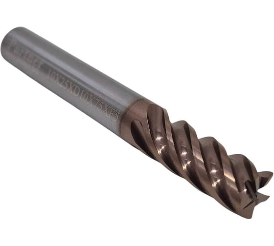 Фреза концевая Partner VHM-TiAlSIN, 10x25XD10x75мм 45гр. Z6 (Серия 306) 306100 1