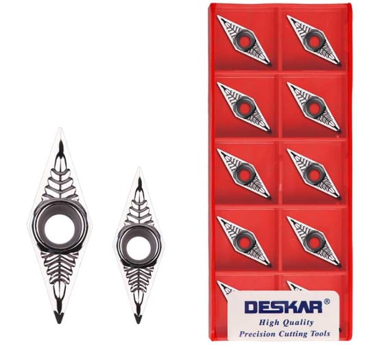 Пластина для точения DESKAR VBGT160404 AL K10 10 шт 00-00047763 1