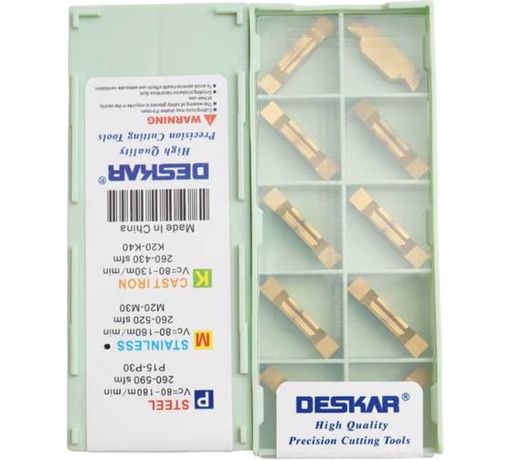Пластина отрезная, канавочная DESKAR MGGN500 JV LF6028 10 шт 00-00052759 1