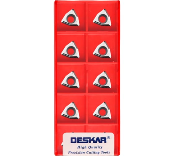 Пластина для точения DESKAR WCGT040208 AL K10 10 шт 00-00047794 1