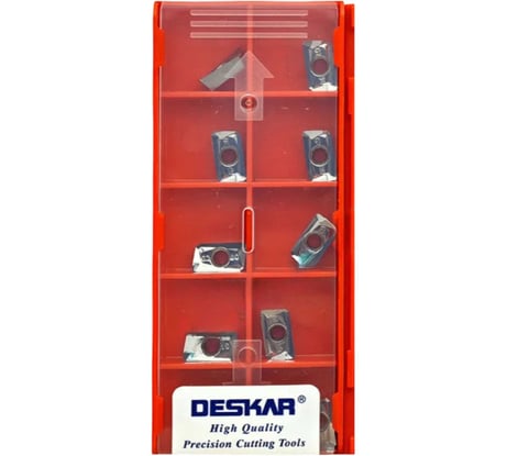 Пластина фрезерная DESKAR APKT1604PDFR G2 K10 10 шт 00-00047766