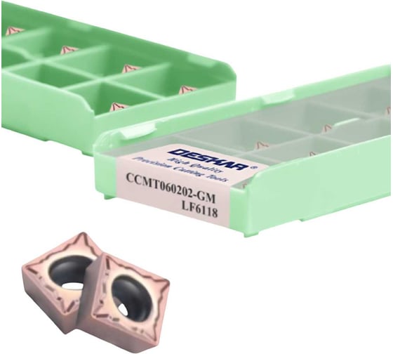 Пластина для точения DESKAR CCMT060202 GM LF6118 10 шт 00-00051899 1