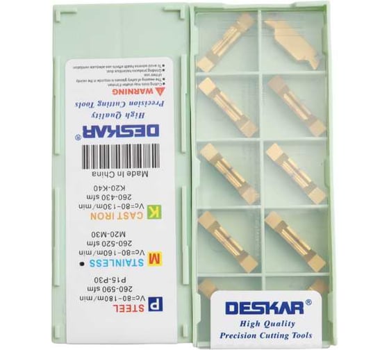 Пластина отрезная, канавочная DESKAR MGGN300 JV LF6028 10 шт 00-00052745 1